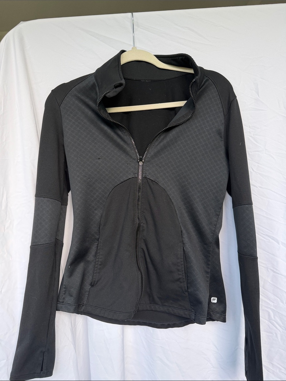 FABLETICS Black Zip-Up Athletic Jacket
